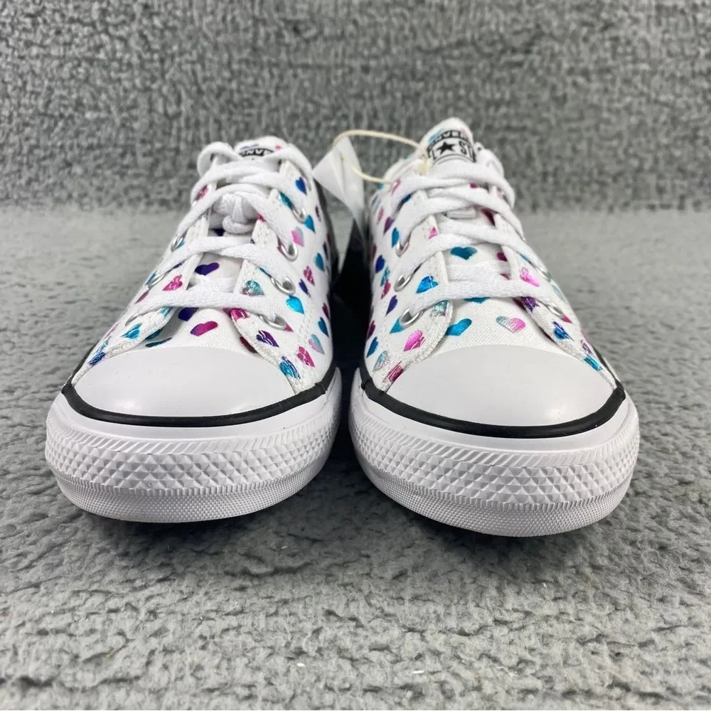 Converse Chuck Taylor All Star Ox Glitter Heart Sneaker Kids' 3y Shoes Low Top